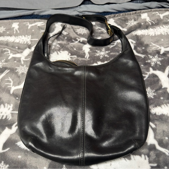 Coach Soho Black Leather Hobo Bag Brass Hardware 12406 - Picture 2 of 11